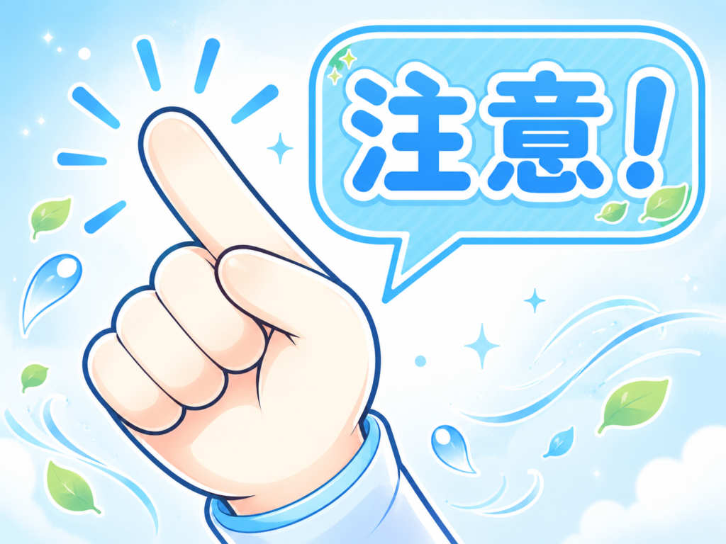 注意喚起するイメージ図