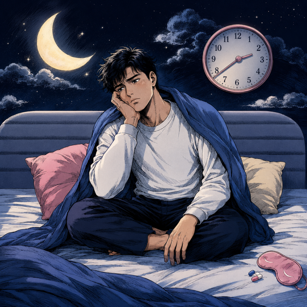 眠剤を必要とする人のイメージ図